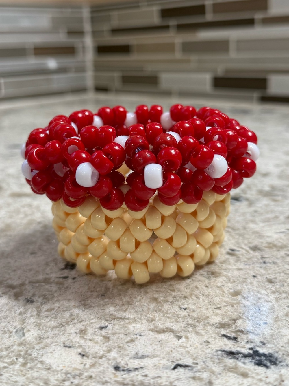 Mushroom Kandi Cuff 🍄